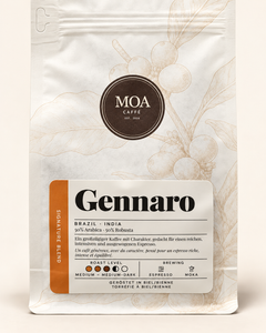 MOA Caffè Gennaro — détail de l’étiquette
