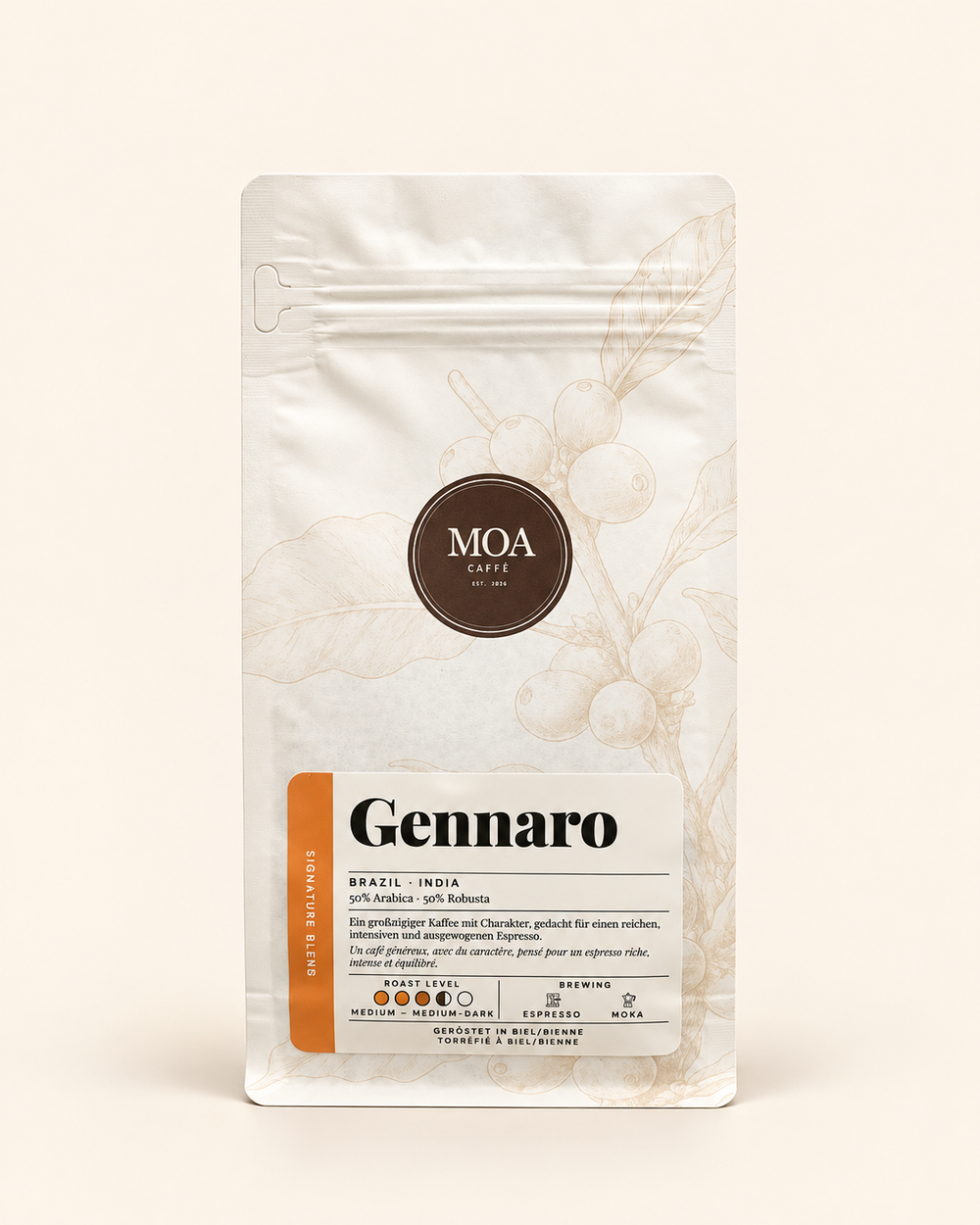 MOA Caffè Gennaro — vue frontale